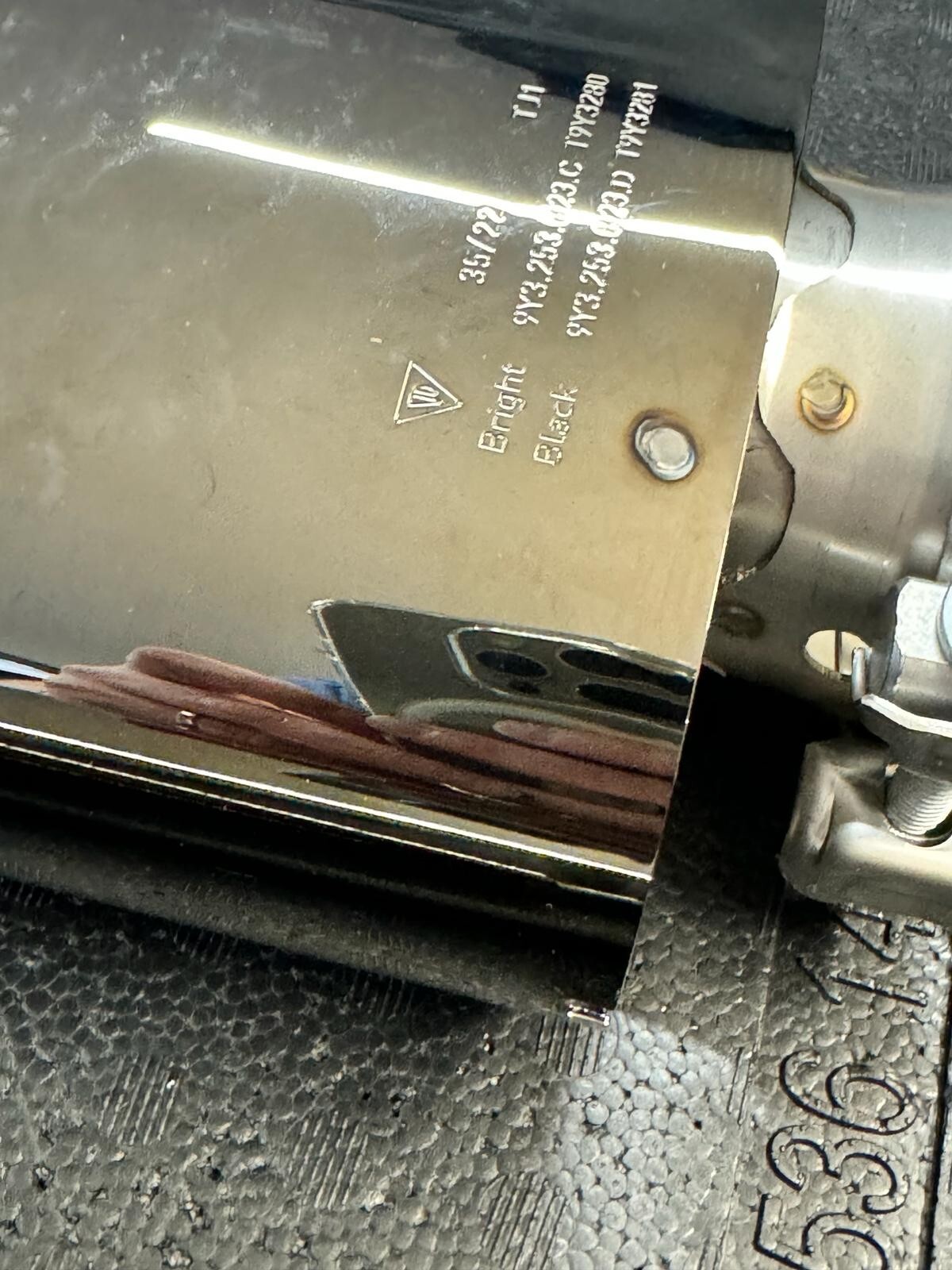 PORSCHE CAYENNE SPORT AUSPUFF ENDROHR SCHWARZ 9Y3253823D 9Y3253824D ORIG NEU!! - Obrázek 13