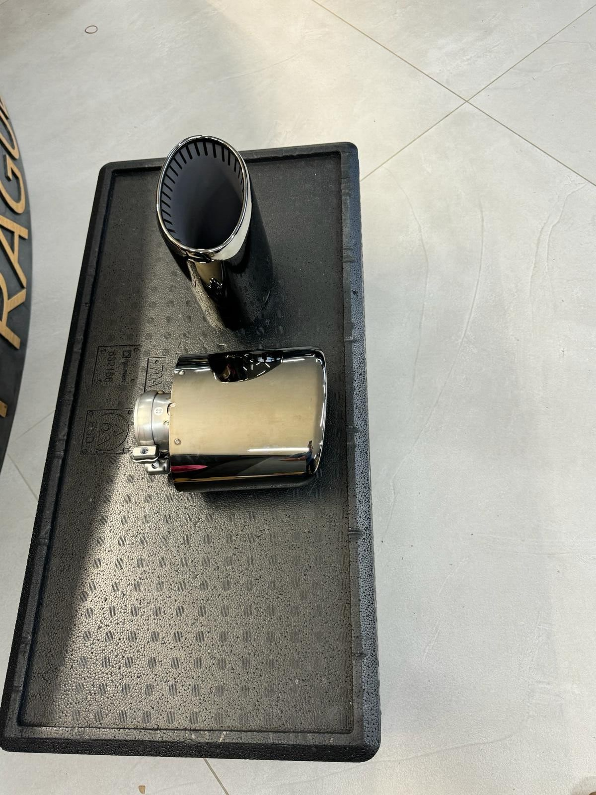 PORSCHE CAYENNE SPORT AUSPUFF ENDROHR SCHWARZ 9Y3253823D 9Y3253824D ORIG NEU!! - Obrázek 17