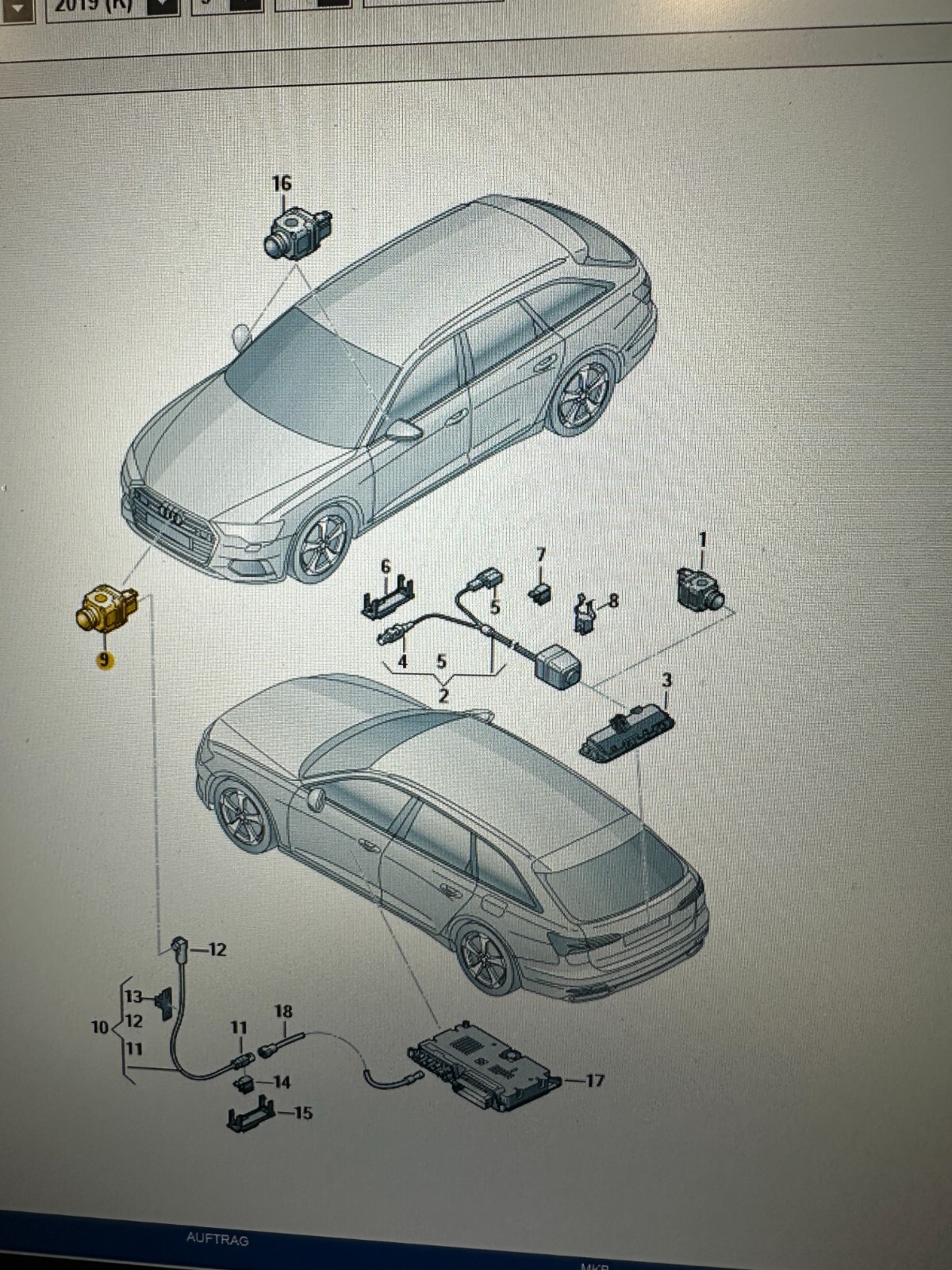 PORSCHE KAMERA 95898054600 - 4N0980546 SURROUND VIEW CAMERA NEU ORIGINAL TEIL - Obrázek 12
