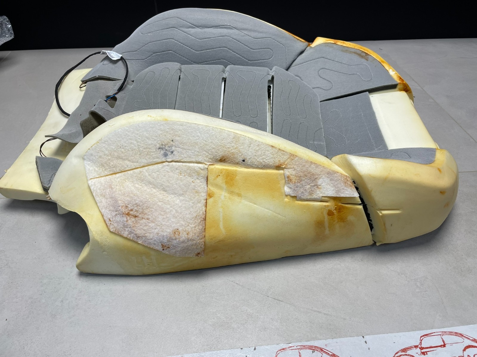 PORSCHE MACAN CAYENNE SITZ POLSTERAUFLAGE VORN LINKS LHD 7P5881775AE 7P5963557T - Obrázek 12