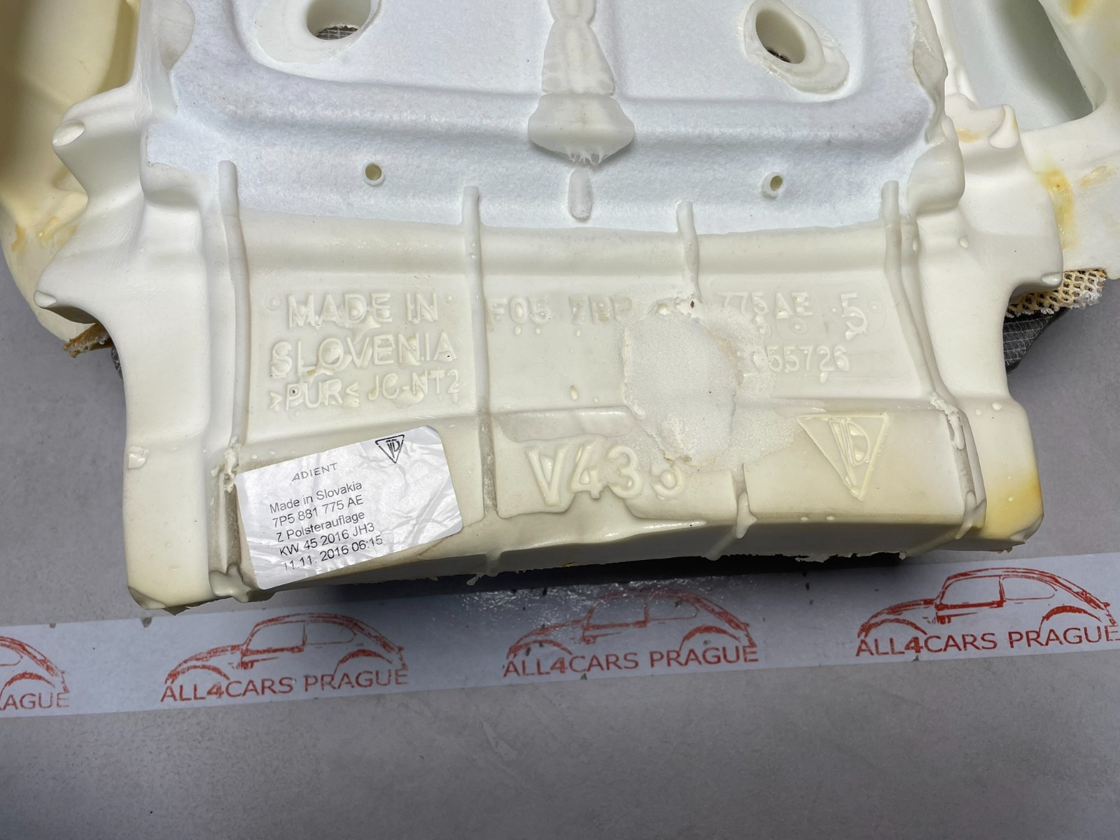 PORSCHE MACAN CAYENNE SITZ POLSTERAUFLAGE VORN LINKS LHD 7P5881775AE 7P5963557T - Obrázek 15