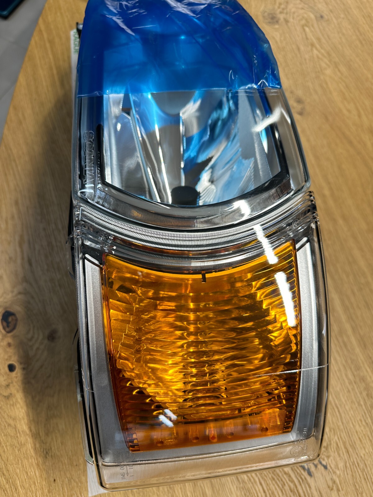 SCANIA FRONT SCHEINWERFER SCHEINWERFER LINKS VORNE KOMPLET 2442630 + 2442689 NEU - Obrázek 14