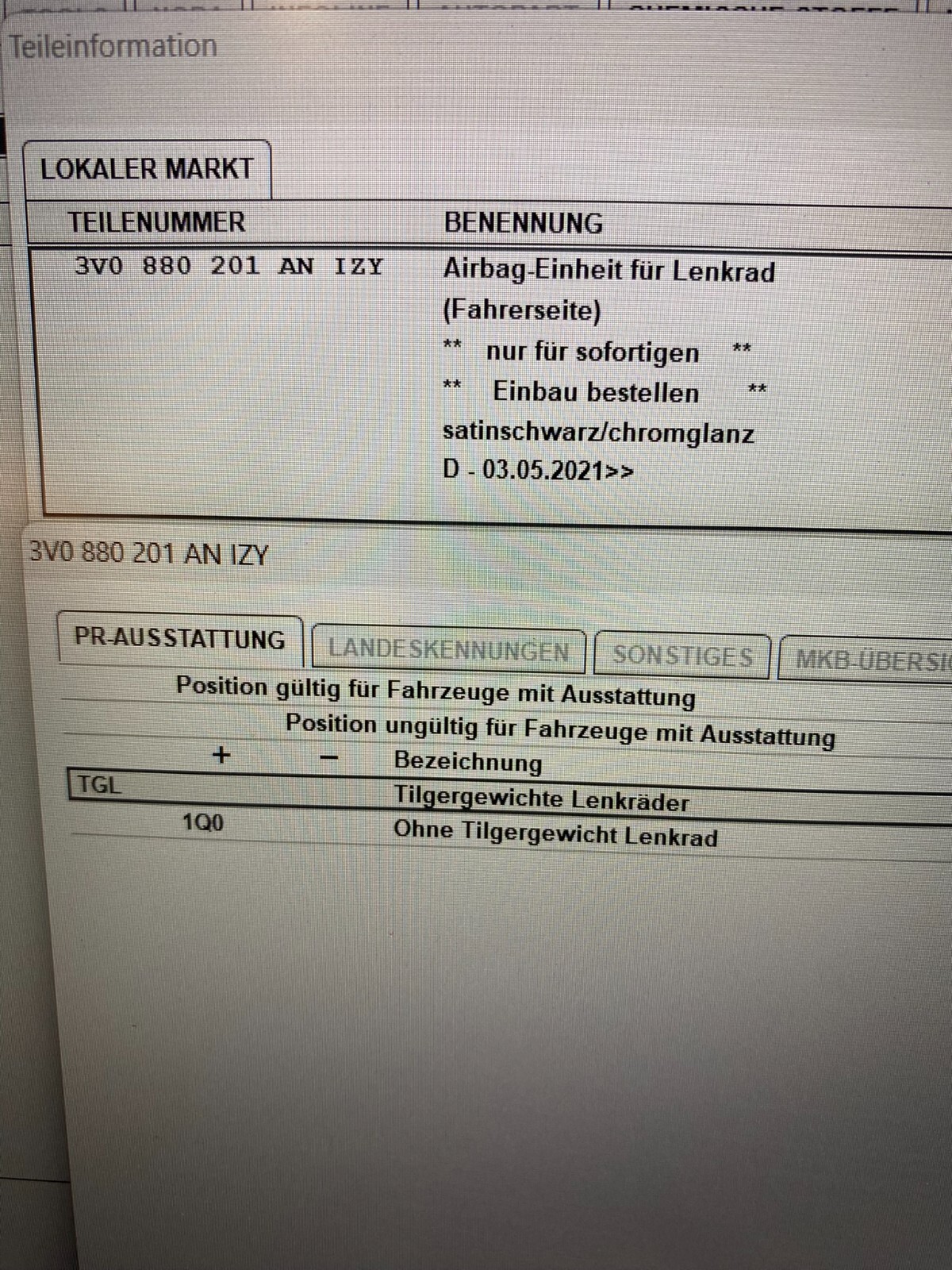 SKODA KODIAQ, SUPERB,FABIA,SCALA LENKRAD A.I.R.B.A.G 3V0880201AN ORIG.NEU - Obrázek 17