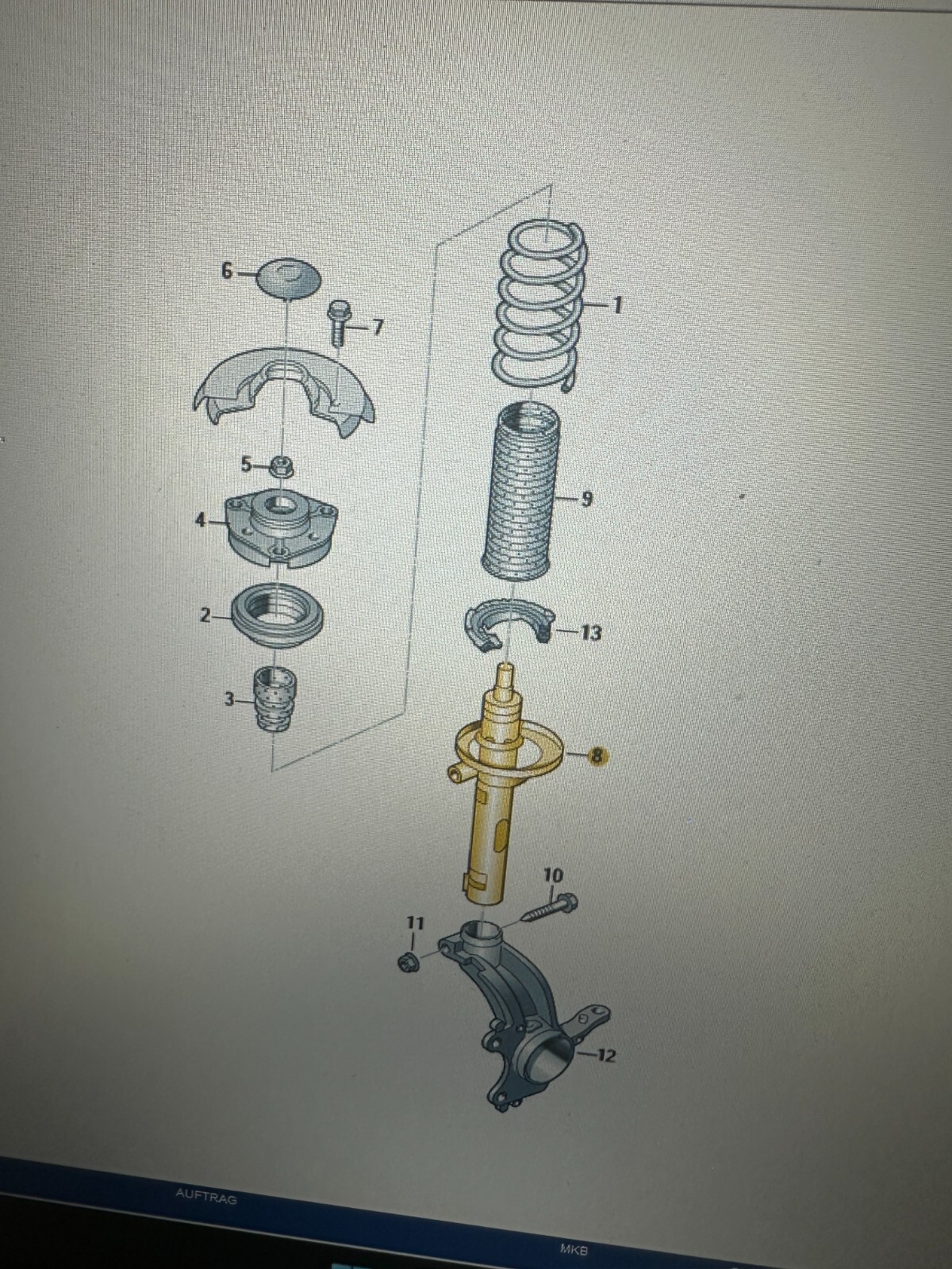SKODA STOßDÄMPFER 5Q0413031FL STOßDÄMPFER ELEKTRONISCH GEREGELT !ORIGINAL SKODA! - Obrázek 8