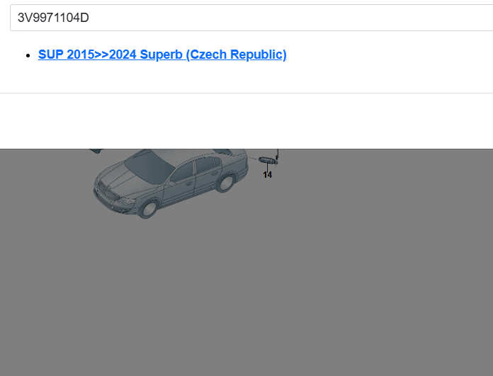 SKODA SUPERB III PDC LEITUNGSSATZ FÜR STOSSFÄNGER HINTEN 3V9971104D ORIG.NEU!! - Obrázek 5