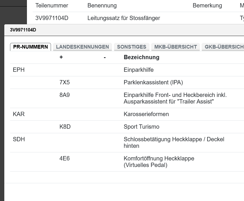 SKODA SUPERB III PDC LEITUNGSSATZ FÜR STOSSFÄNGER HINTEN 3V9971104D ORIG.NEU!! - Obrázek 6