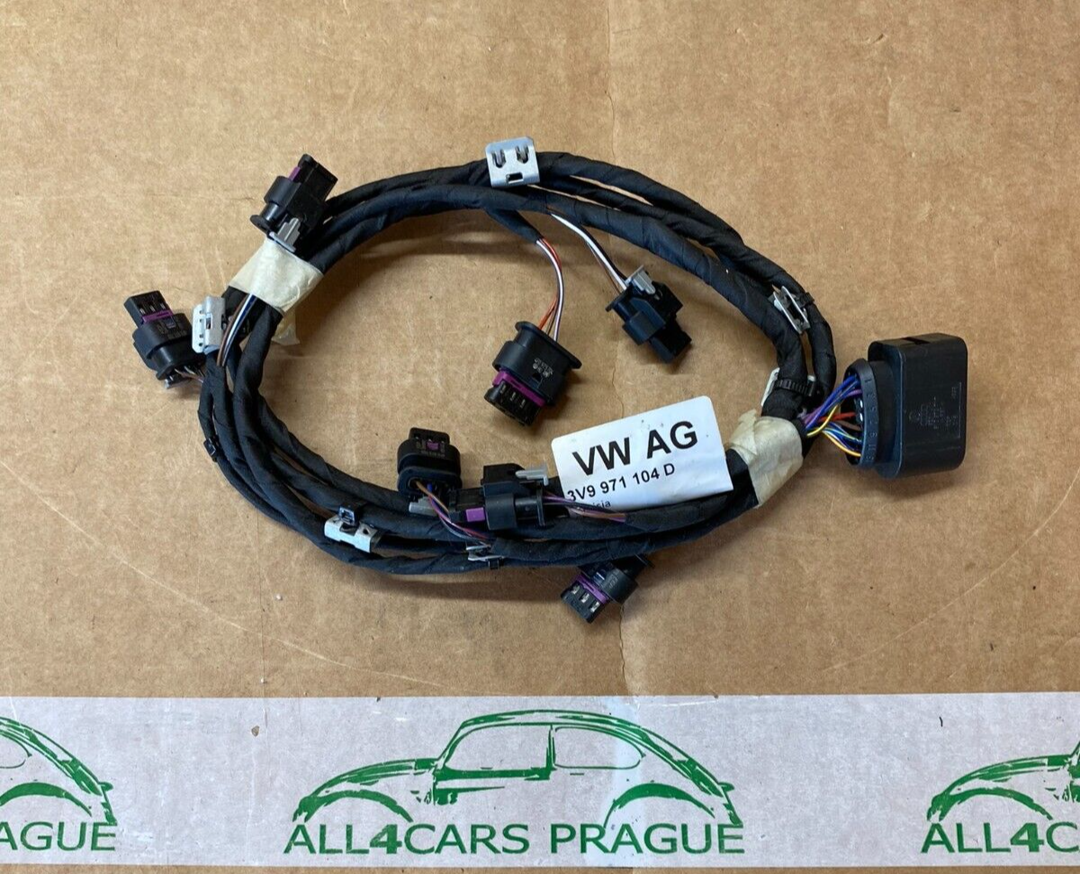 SKODA SUPERB III PDC LEITUNGSSATZ FÜR STOSSFÄNGER HINTEN 3V9971104D ORIG.NEU!!