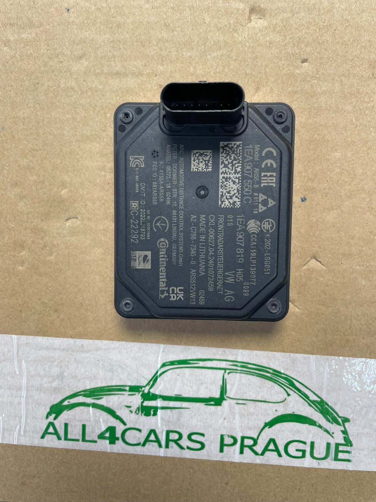 ŠKODA VW RADARSENSOR ACC FRONTRADAR 1EA907550C TEST CAR DEMONT FAST NEU ORIGINAL - Obrázek 12