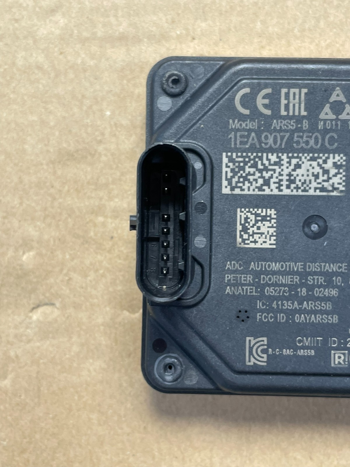 ŠKODA VW RADARSENSOR ACC FRONTRADAR 1EA907550C TEST CAR DEMONT FAST NEU ORIGINAL - Obrázek 8