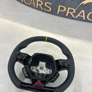 STEERING WHEEL LAMBORGHINI HURACAN STO SPORT LEDER LENKRAD GRÜNE STREIFEN NÄHT