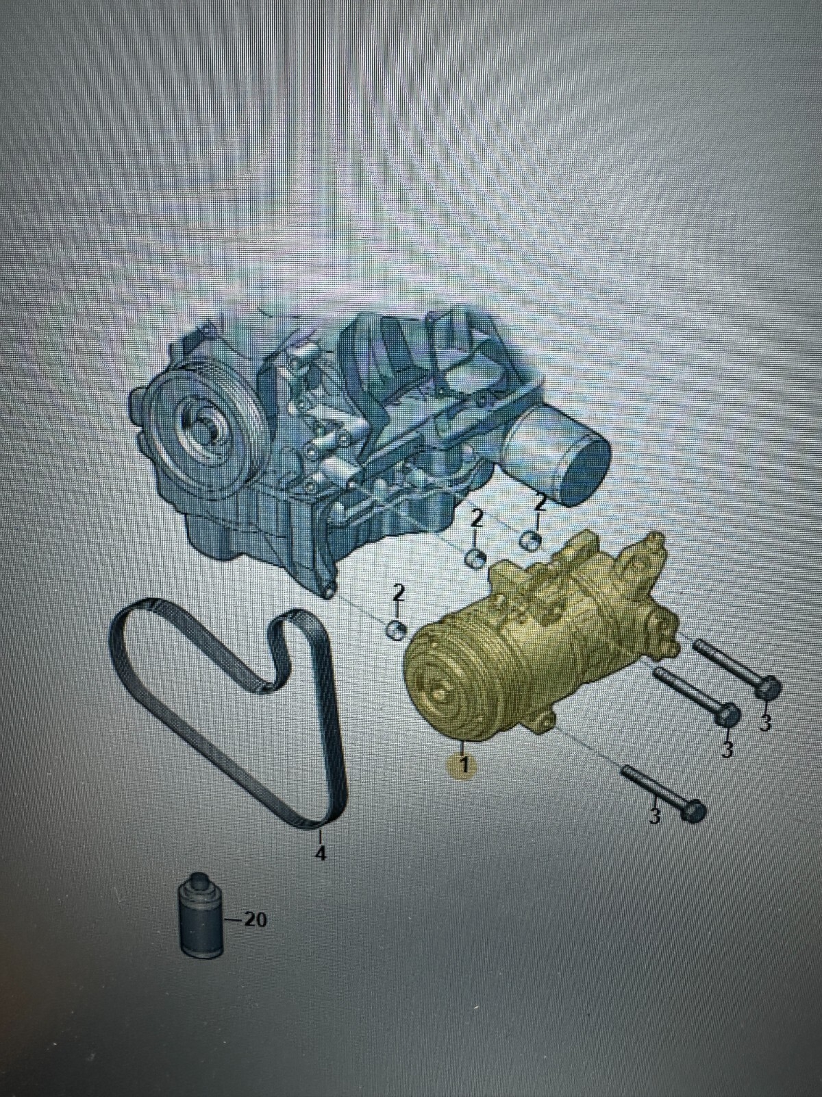 VOLKSWAGEN UP KLIMAKOMPRESSOR 1S0816803A - ORIG.NEU - BITTE ALLE FOTOS GUCKEN .. - Obrázek 23