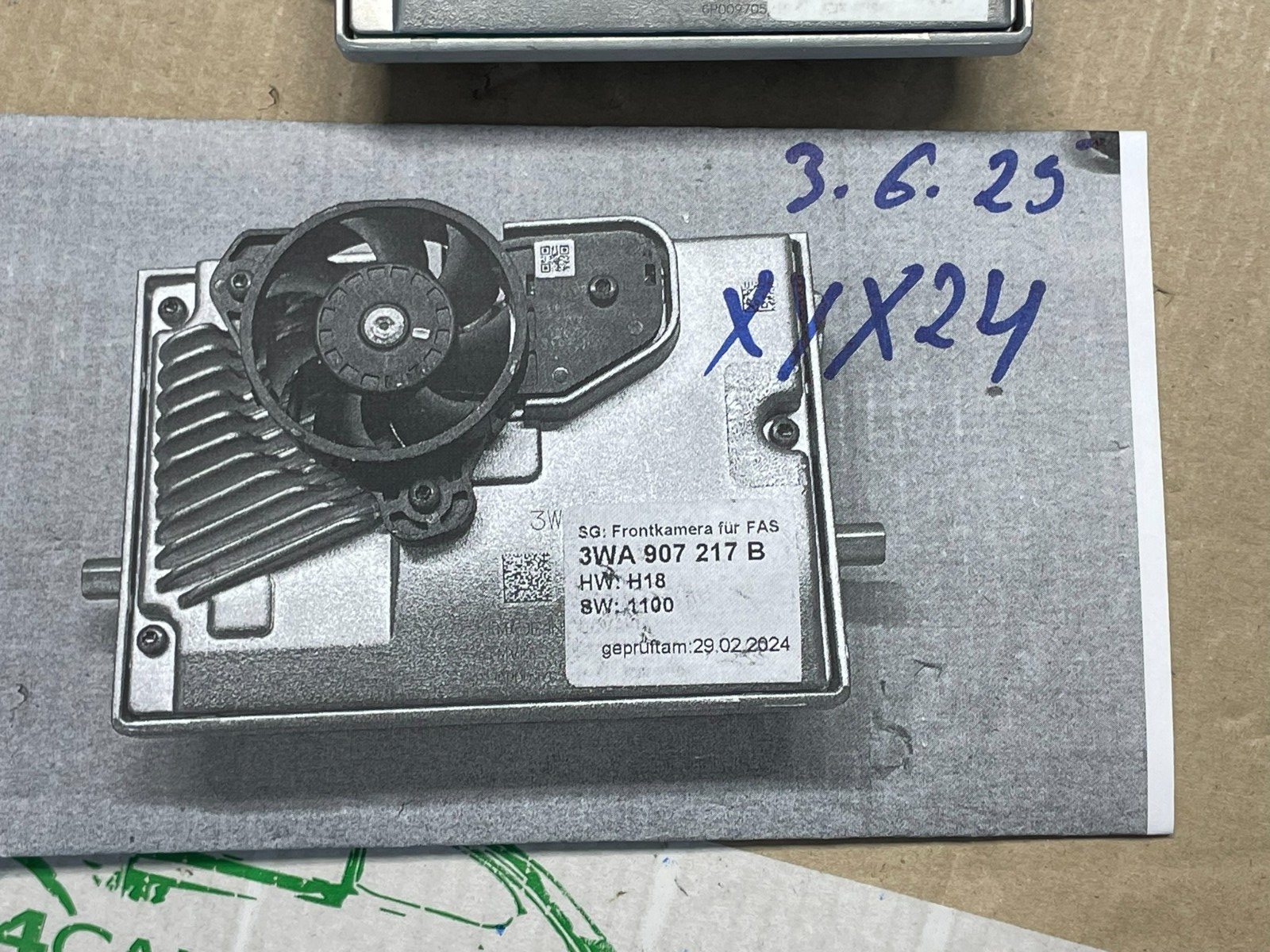 VOLKWAGEN ŠKODA FRONTKAMERA MULTIFUNKTIONSKAMERA FRONTGLASS 3WA907217B TEST CAR - Obrázek 25