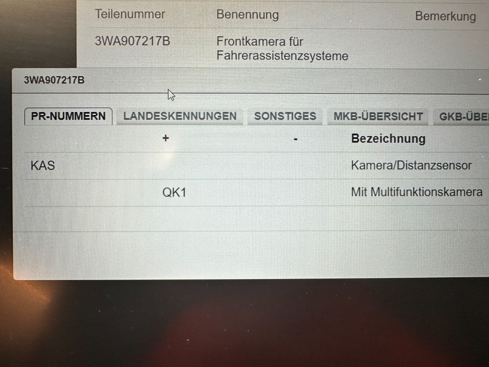 VOLKWAGEN ŠKODA FRONTKAMERA MULTIFUNKTIONSKAMERA FRONTGLASS 3WA907217B TEST CAR - Obrázek 6