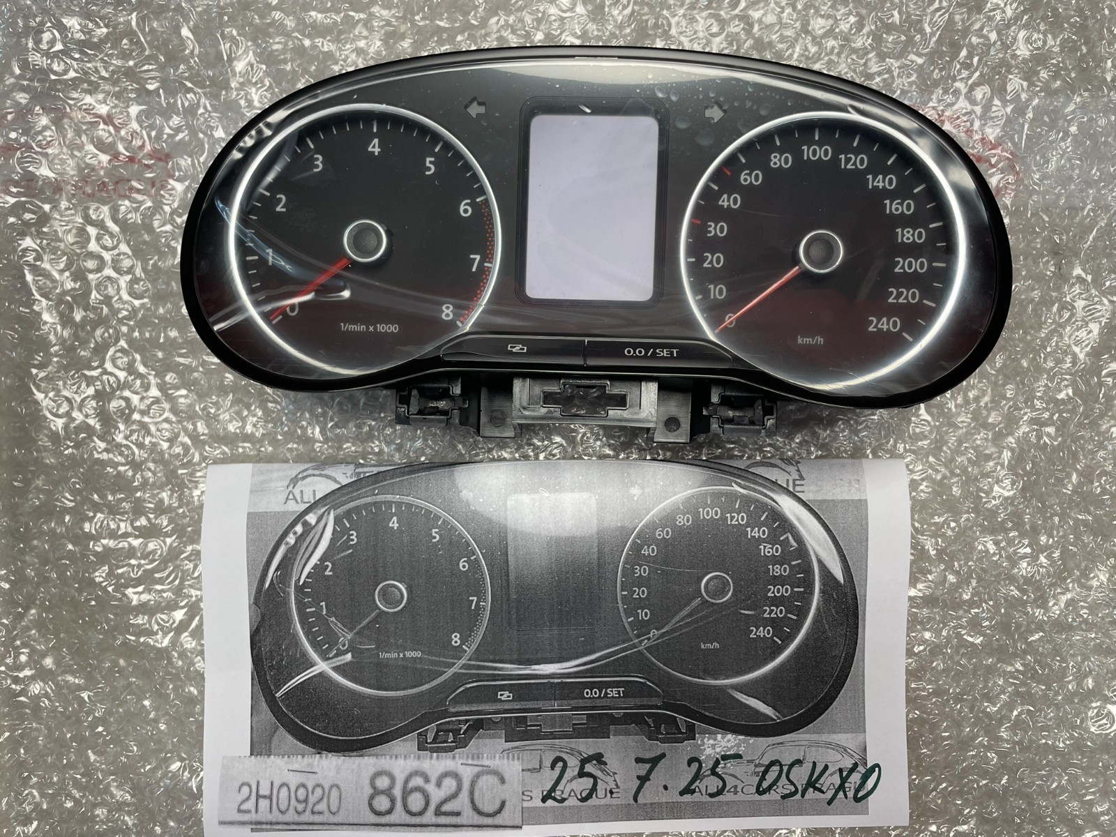 VW AMAROK TFSI KOMBIINSTUMENT TACHOMETER 2H0920862C = 2H0920862CX ORIG. VW NEU - Obrázek 20