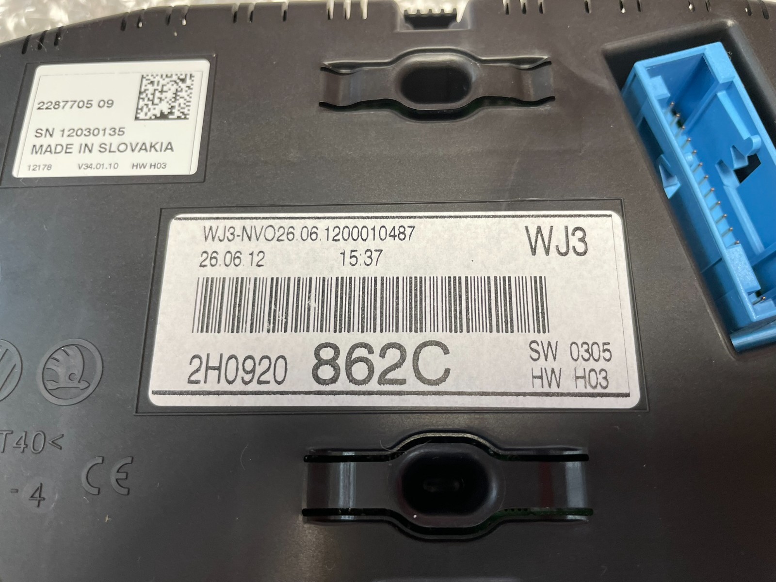 VW AMAROK TFSI KOMBIINSTUMENT TACHOMETER 2H0920862C = 2H0920862CX ORIG. VW NEU - Obrázek 5