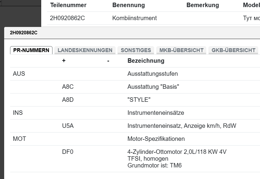 VW AMAROK TFSI KOMBIINSTUMENT TACHOMETER 2H0920862C = 2H0920862CX ORIG. VW NEU - Obrázek 7