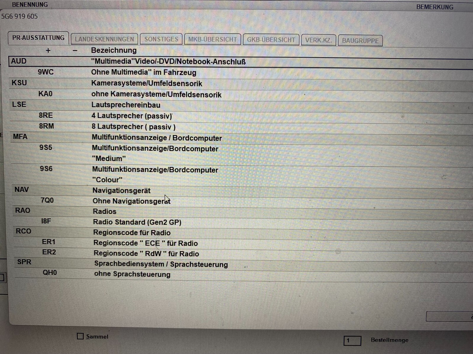 VW PASSAT ARTEON LCD DISPLAY BEDIENEINHEIT MIB2.5 5G6919605 = 5NN919605 NEU ORIG - Obrázek 13