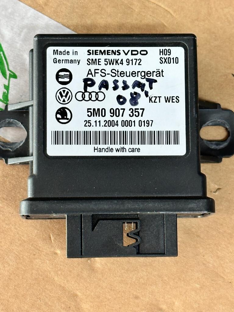 VW PASSAT B8 STEUERGERÄT LEUCHT WEITEN REGULIERUNG AFS UNIT 5M0907357 ORIG!