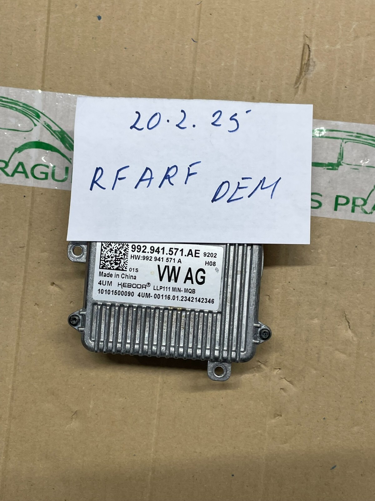 VW SEAT SCHEINWERFER STEUERGERÄT 992941571AE V GANZ NEU SCHEINWERFER DEMONTIERT - Obrázek 12