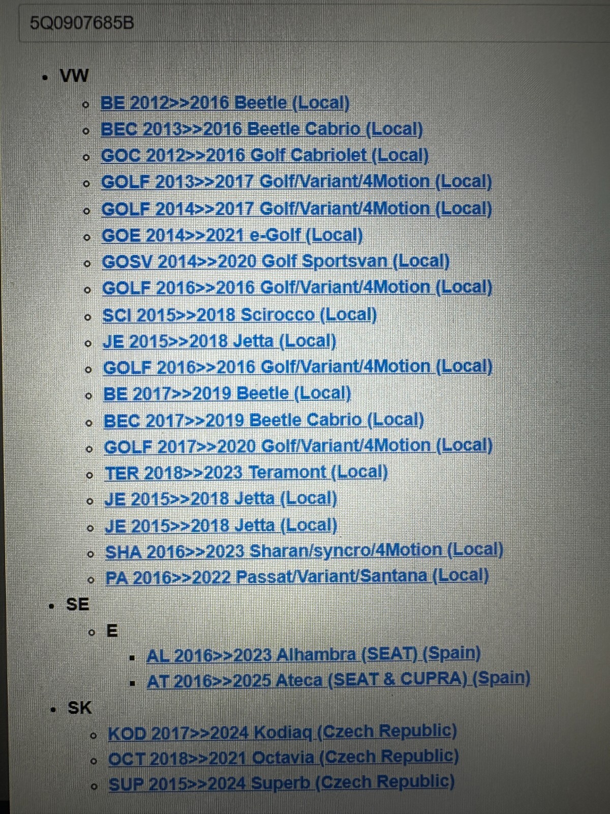 VW SKODA STEUERGERÄT FÜR SPURWECHSLER ASSISTENT 5Q0907685B Fast Neu dem Test Car - Obrázek 4