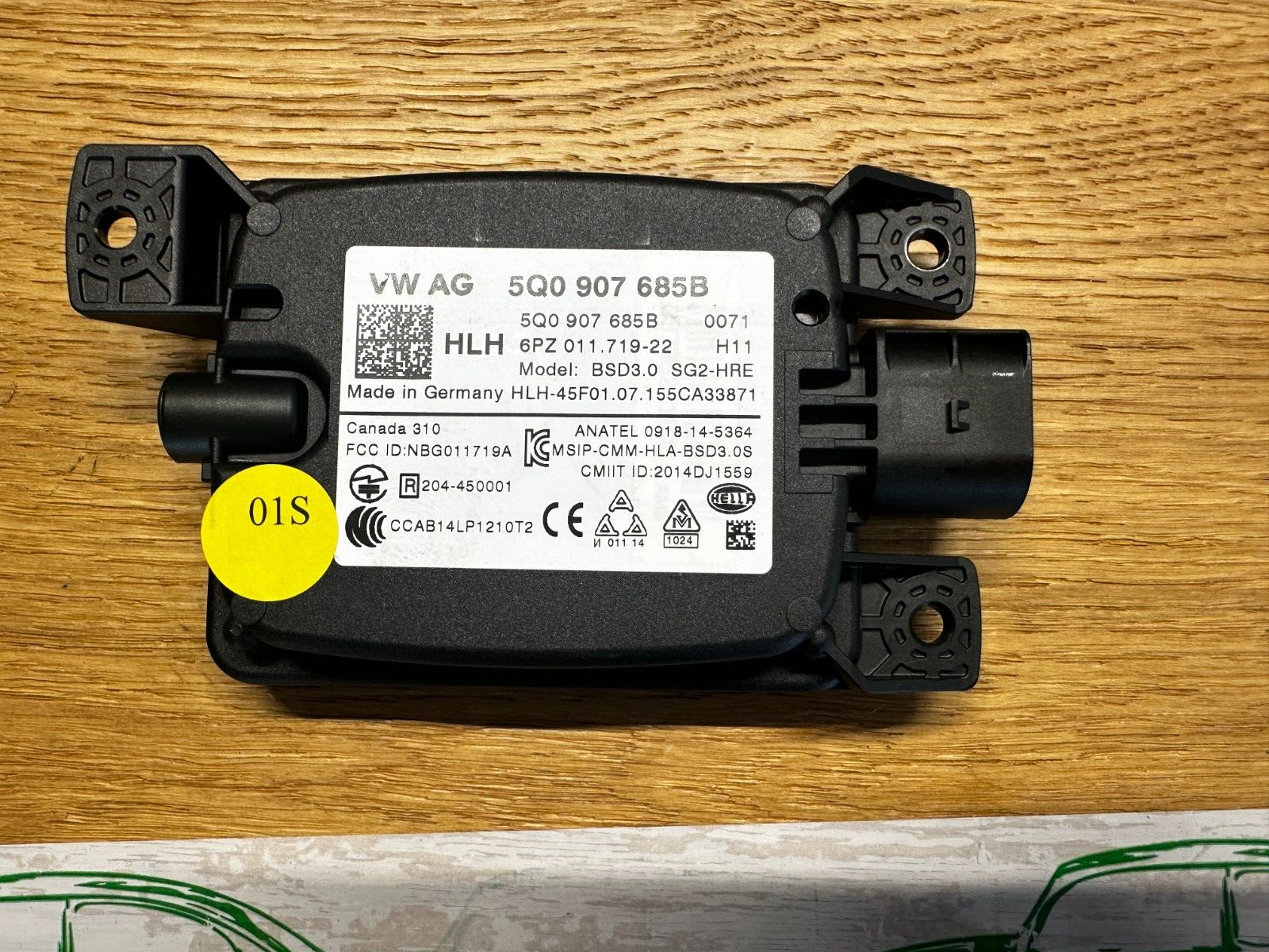 VW SKODA STEUERGERÄT FÜR SPURWECHSLER ASSISTENT 5Q0907685B Fast Neu dem Test Car