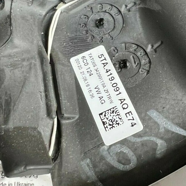 VW TIGUAN GOLF PASSAT SPORT LENKRAD LEDER BEHEIZBAR ZUSTAND 95km 5TA419091AQ ORG - Obrázek 3