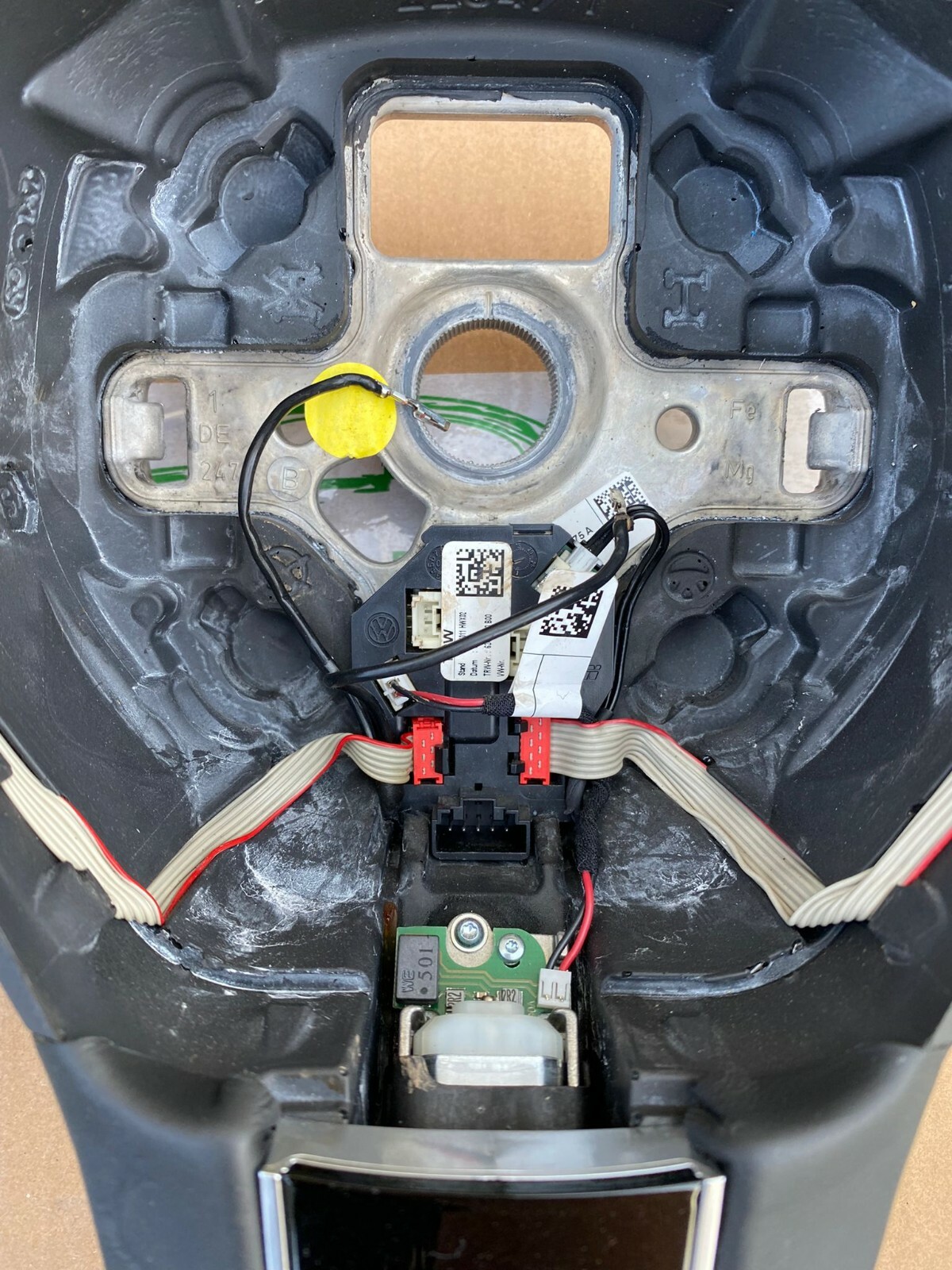 VW TOUAREG 7P SPORT LEDERLENKRAD 3 SPEICHEN MIT MFA 7P6419091D NGB ORIGINAL - Obrázek 13