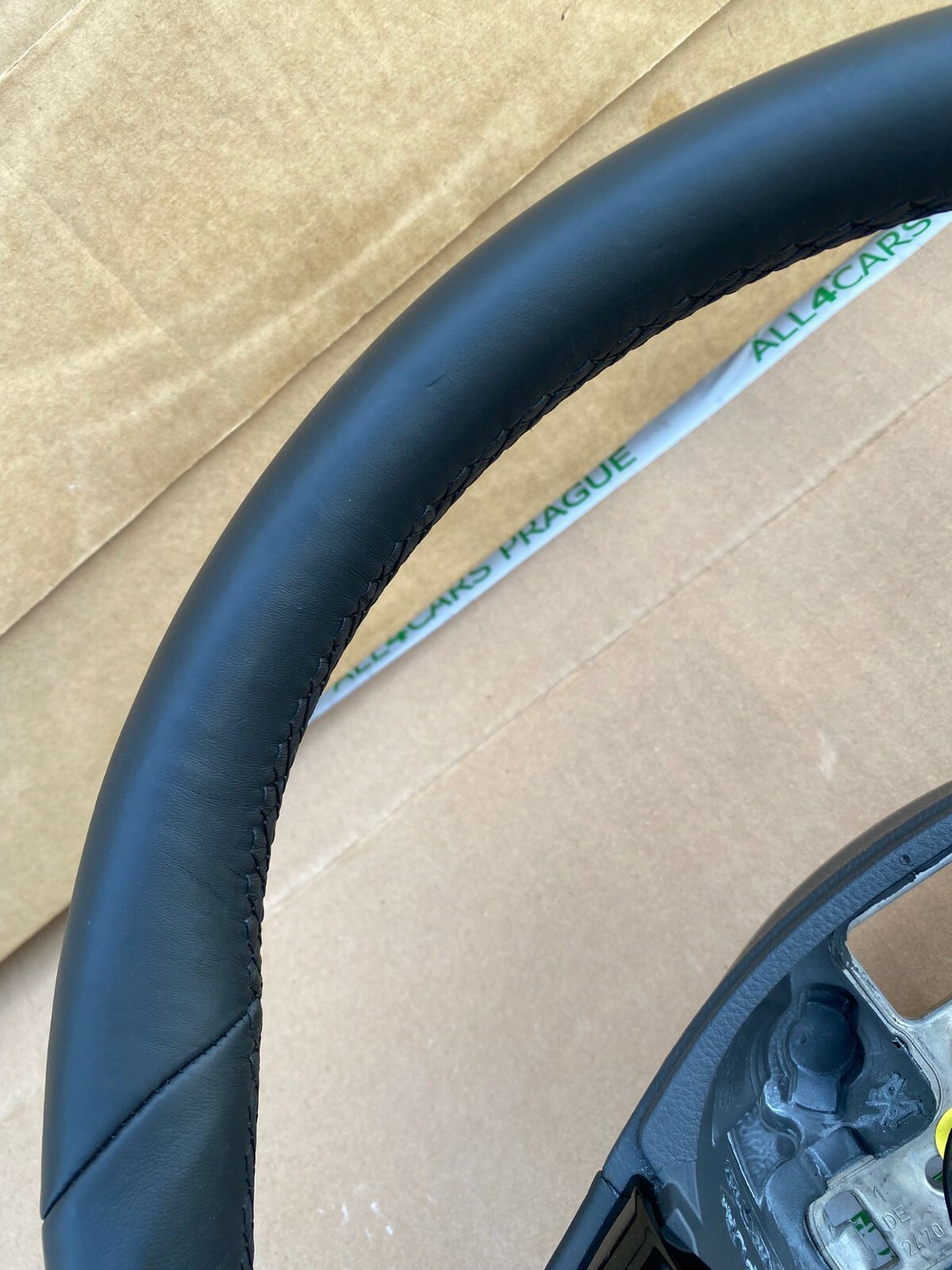 VW TOUAREG 7P SPORT LEDERLENKRAD 3 SPEICHEN MIT MFA 7P6419091D NGB ORIGINAL - Obrázek 10