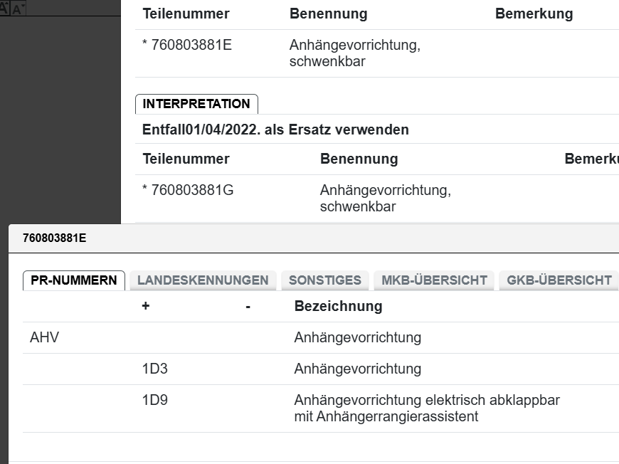 VW TOUAREG CR7 Anhängerkupplung Elektrisch Schwenkbar 760803881E 760803881H Orig - Obrázek 7