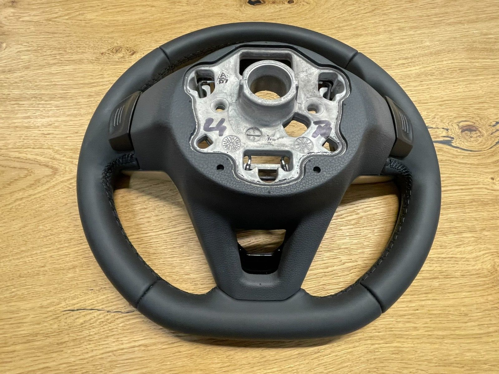 VW TOUAREG MULTIFUNKTIONS LEDER LENKRAD SPORT "R" 760419089Q FAST NEU TEST CAR - Obrázek 21