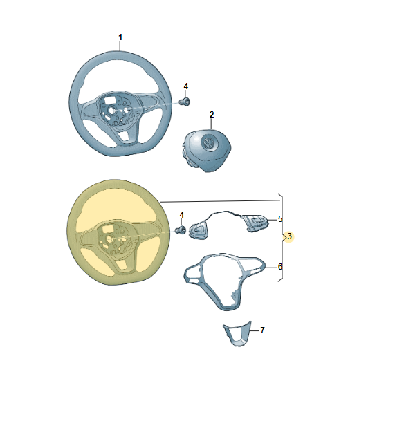 VW TOUAREG MULTIFUNKTIONS SPORT LENKRAD BEHEIZT "R" 760419089S Fast Neu Test Car - Obrázek 8