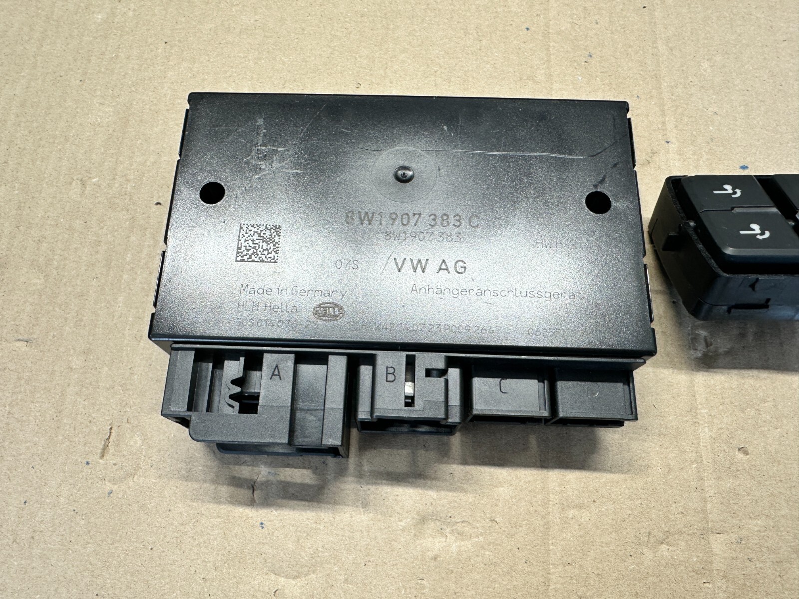 VW TOUAREG STEUERGERÄT ANHÄNGERKUPPLUNG 8W1907383C + SCHALTER 760959511 NEU ORIG - Obrázek 12