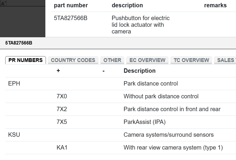 VW TOURAN 5T HECKKLAPPENGRIFF HINTEN MIT KAMERA 5TA827566B ORIGINAL VW NEU TEIL! - Obrázek 5
