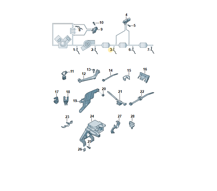 4M0907807BE AUDI Q7 Q8 VW TOUAREG 3.0 TDI NOX SENSOR 4M0907807BE ORIG. AUDI NEU! - Obrázek 5