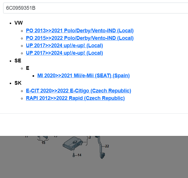 6C0959351B VW SKODA SEAT CRASH BESCHLEUNIGUNGSSENSOR 6C0959351B ORIG NEU - Obrázek 5