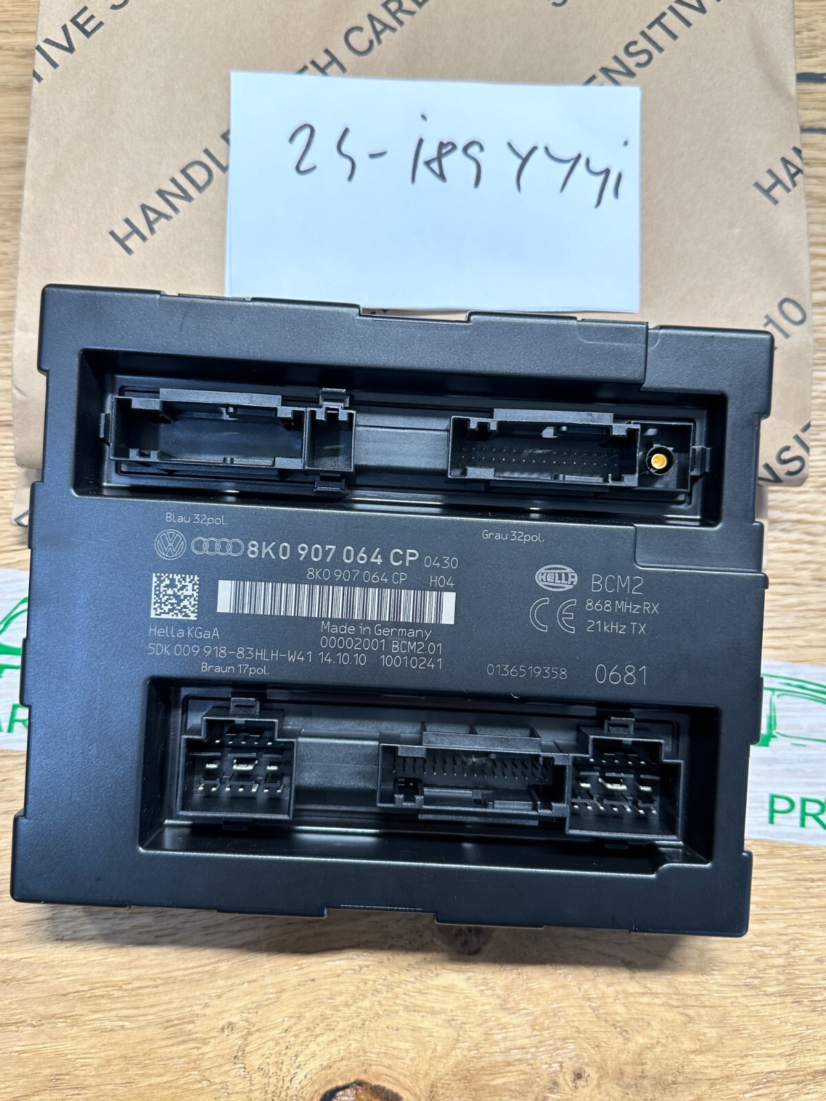 8K0 907 064 CP AUDI A4,A5,RS5,Q5 KOMFORTSTEUERGERÄT BCM 8K0907064CP TEST WAGEN - Obrázek 14