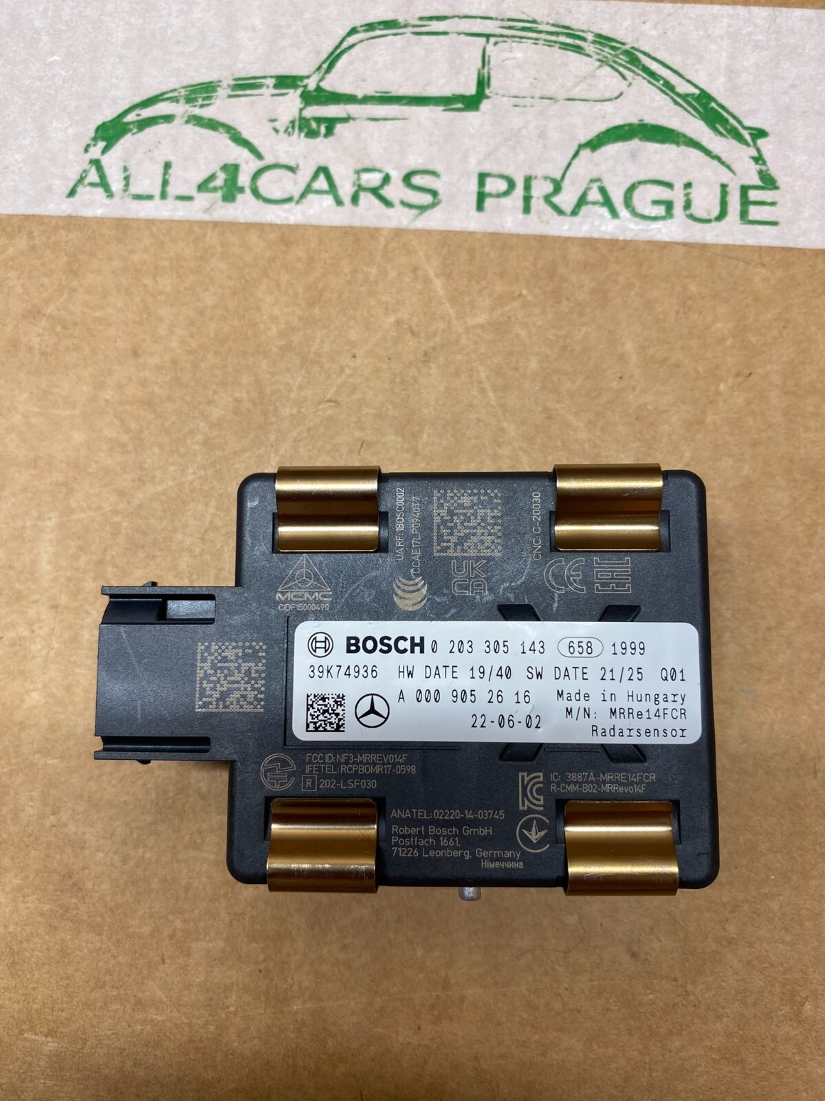 A0009052616 MERCEDES-BENZ FRONTRADARSENSOR A0009052616 ORIGINAL TEIL NEU !!!!!! - Obrázek 8