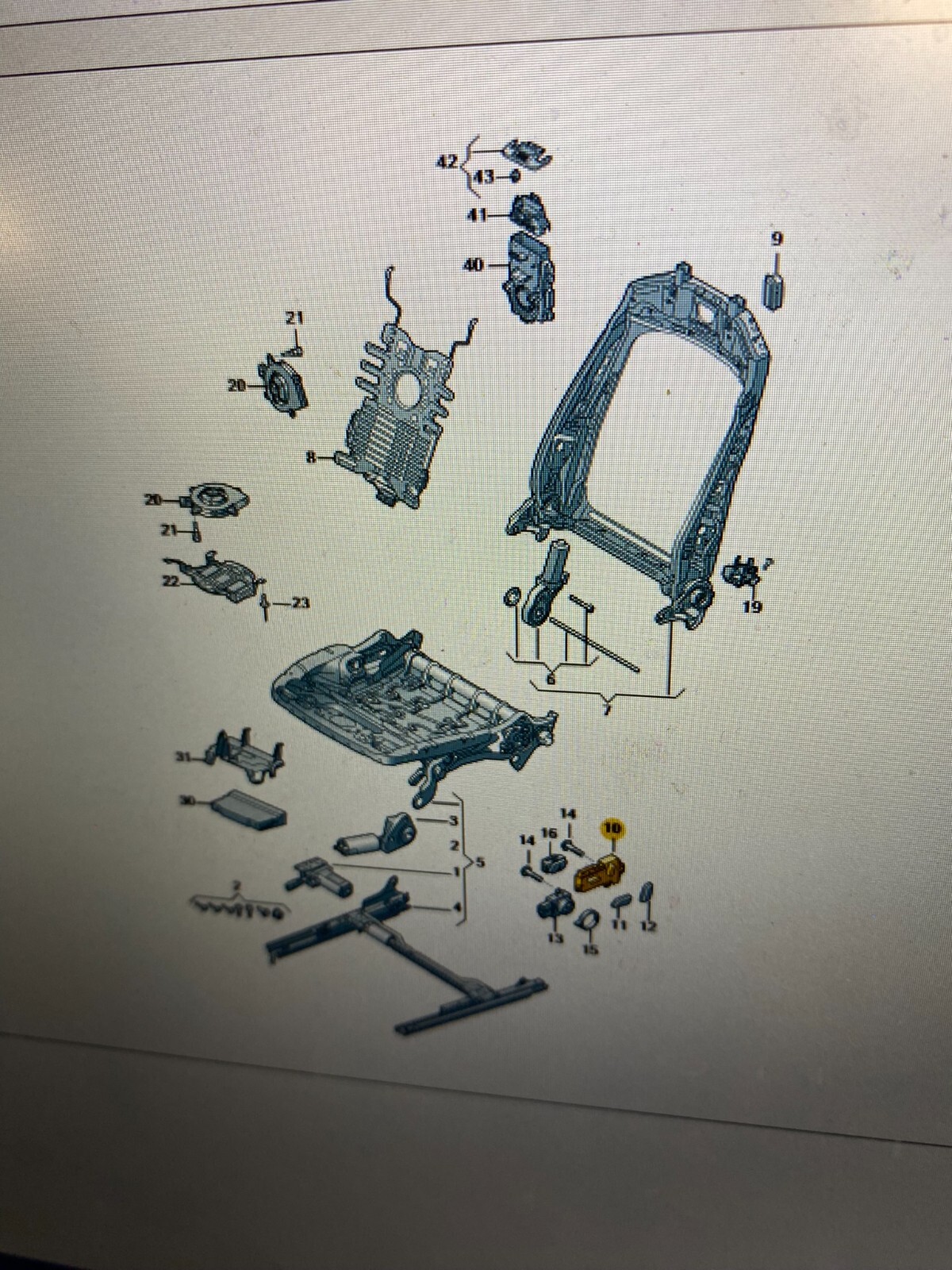 AUDI A5/RS5 SCHALTER FÜR VORDERSITZ VORNE LINKS 8W0959748B ORIGINAL - Obrázek 11