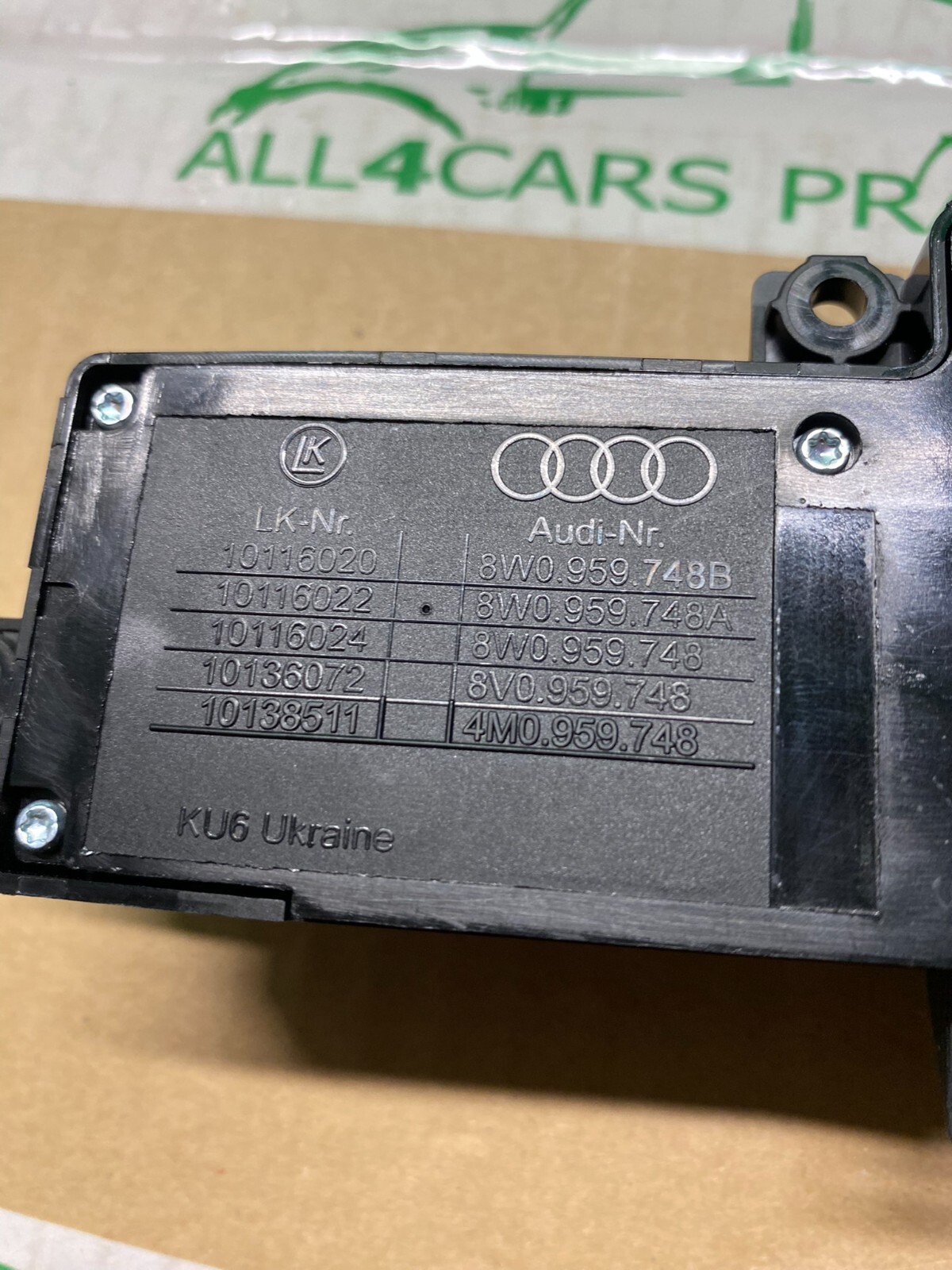 AUDI A5/RS5 SCHALTER FÜR VORDERSITZ VORNE LINKS 8W0959748B ORIGINAL - Obrázek 7