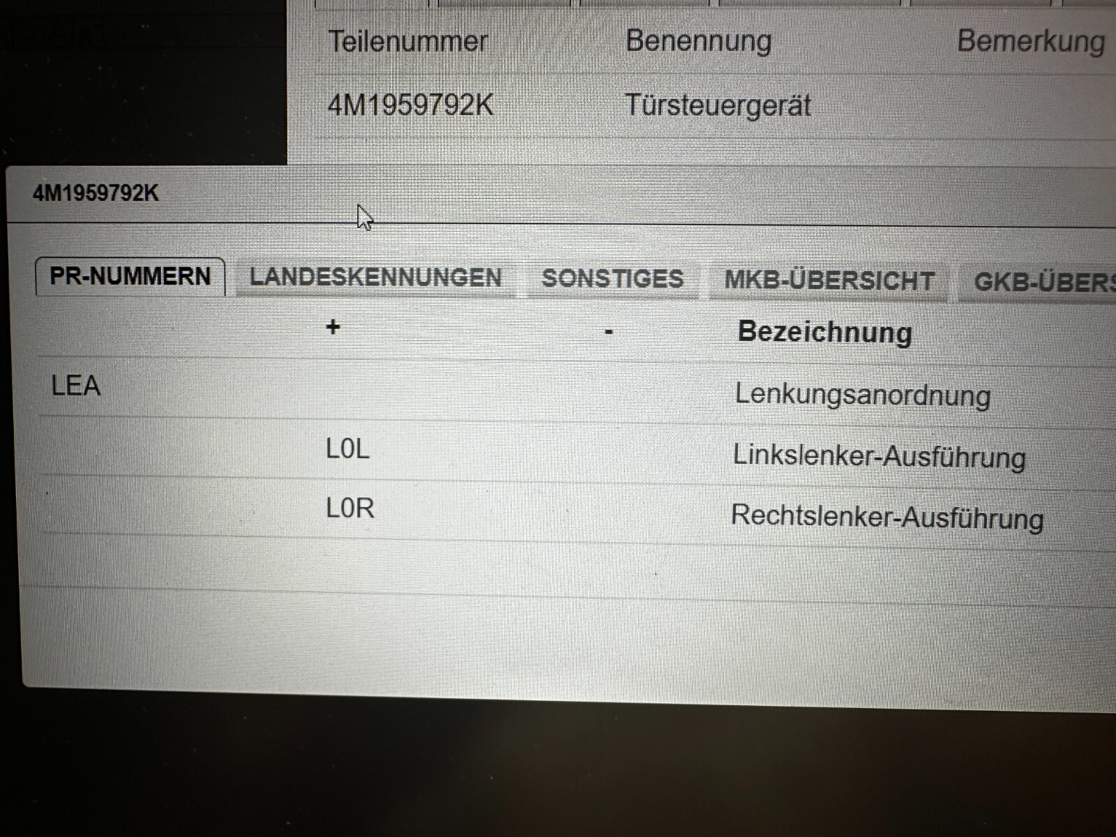 AUDI A6 A7 Q8 E-TRON VW TOUAREG MODUL TÜR STEUERGERÄT 4M1959792K Fast Neu..Orig! - Obrázek 6