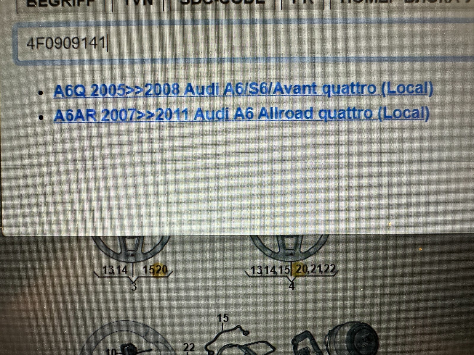 AUDI A6 ANTENNE FÜR ZUGANG-STARTBERECHTIGUNG KESSY 4F0909141 Fast Neu d Test Car - Obrázek 4