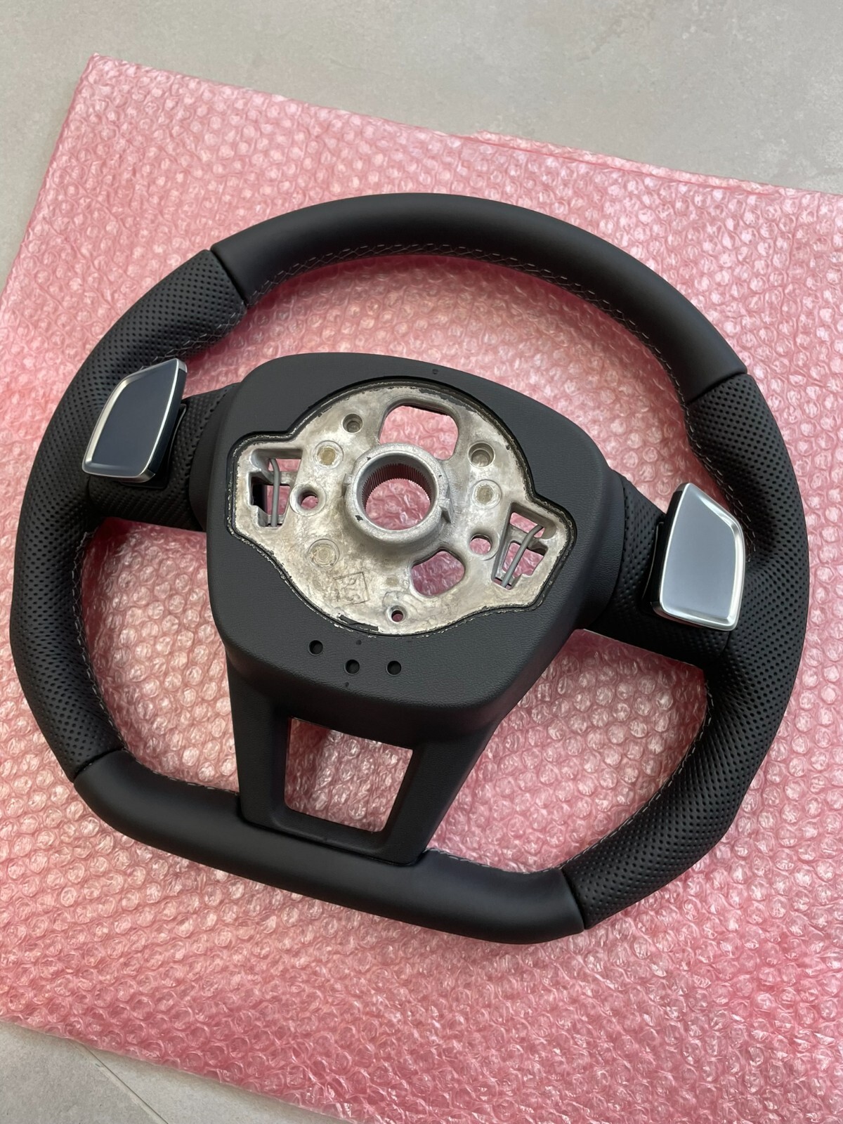 AUDI A6 S6 A7 S7 C8 4K AUDI S SPORT LEDER LENKRAD ABGEFLACHT GELOCHT ORIG.NEU - Obrázek 16