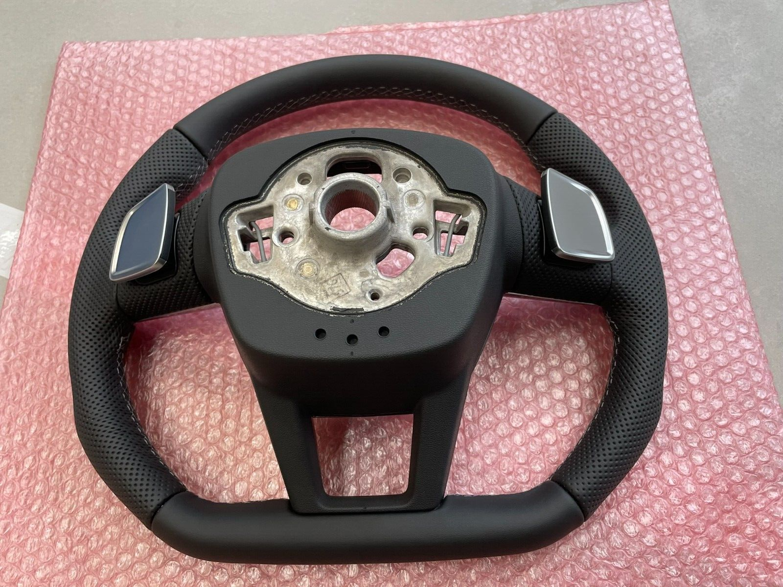 AUDI A6 S6 A7 S7 C8 4K AUDI S SPORT LEDER LENKRAD ABGEFLACHT GELOCHT ORIG.NEU - Obrázek 17