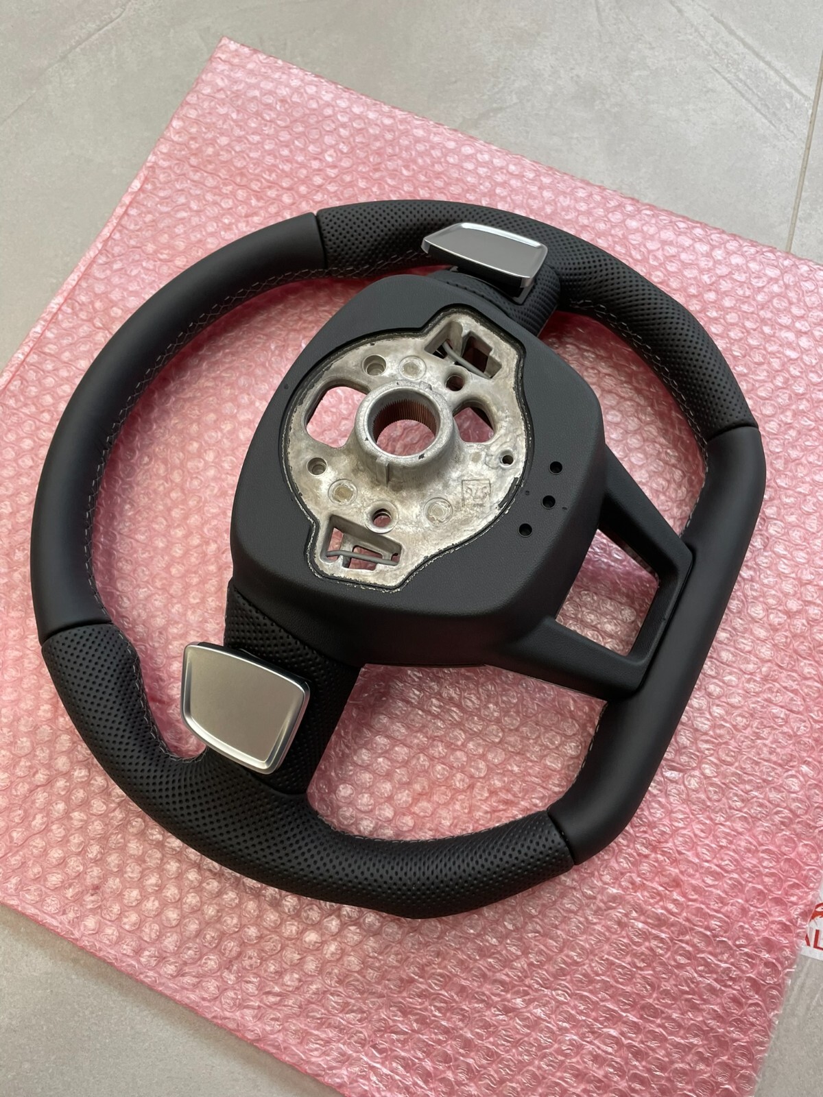 AUDI A6 S6 A7 S7 C8 4K AUDI S SPORT LEDER LENKRAD ABGEFLACHT GELOCHT ORIG.NEU - Obrázek 19