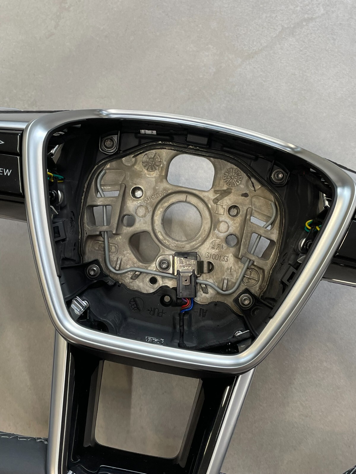 AUDI A6 S6 A7 S7 C8 4K AUDI S SPORT LEDER LENKRAD ABGEFLACHT GELOCHT ORIG.NEU - Obrázek 7