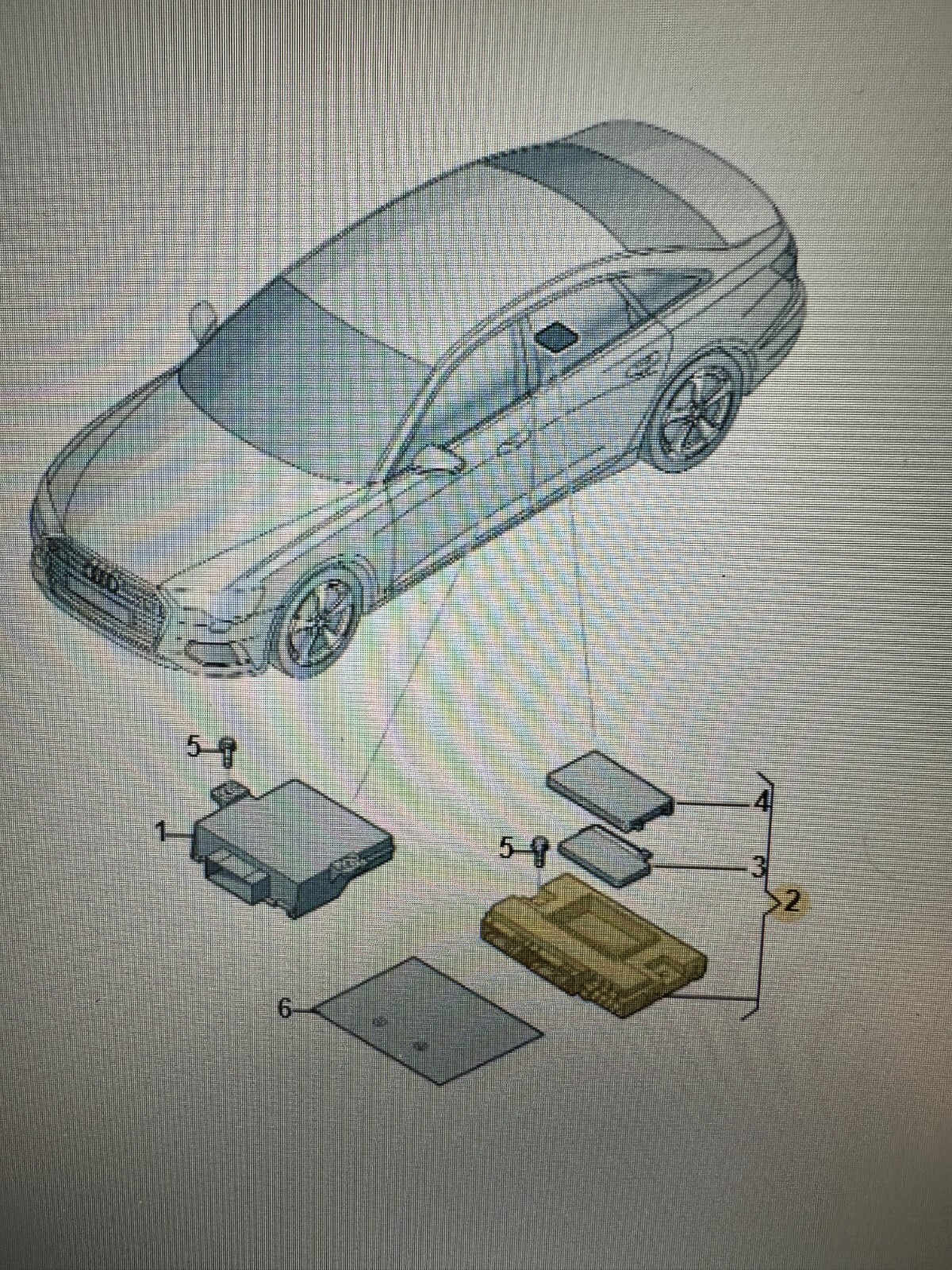 AUDI A6/A7/A8/Q8 DIAGNOSE INTERFACE GATEWAY 4N2907468L Fast Neu dem v Test Car.. - Obrázek 4