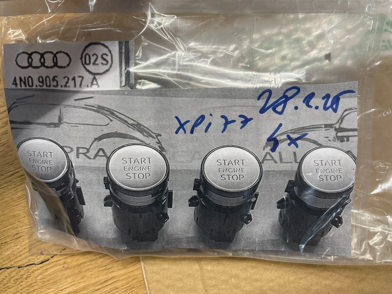 AUDI A8 Q7 SQ7 Q8 SQ8 RSQ3 RSQ8 SPORT ZÜNDTASTE START / STOP 4N0905217A NEU AUDI - Obrázek 12