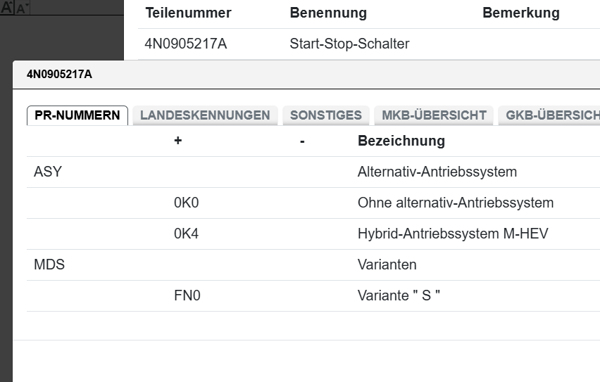 AUDI A8 Q7 SQ7 Q8 SQ8 RSQ3 RSQ8 SPORT ZÜNDTASTE START / STOP 4N0905217A NEU AUDI - Obrázek 8