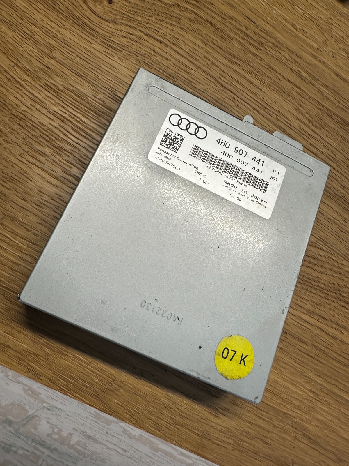 AUDI A8 STEUERGERÄT RÜCKFAHRKAMERASYSTEM 4H0907441-FAST NEU-DEMONTVOM TEST WAGEN - Obrázek 4