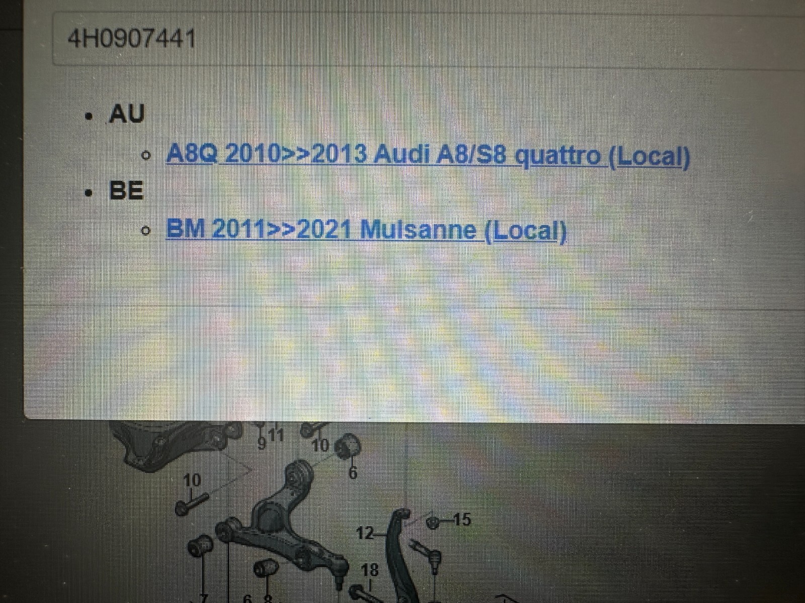 AUDI A8 STEUERGERÄT RÜCKFAHRKAMERASYSTEM 4H0907441-FAST NEU-DEMONTVOM TEST WAGEN - Obrázek 10